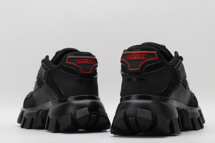 PRAD BLACK SNEAKERS