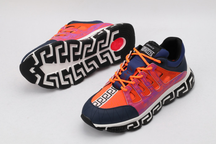 vse chain reaction orange sneaker