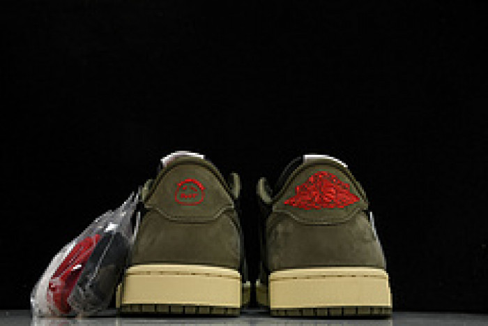 travis scott x air jordan 1 low og black olive dm7866-002