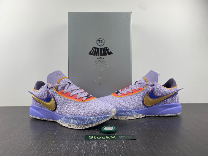 nike lebron 20 violet frost dj5422-500