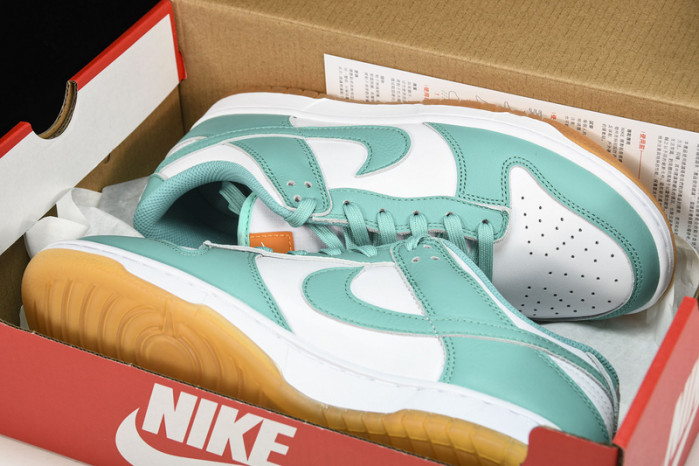 nike dunk low white turquoise dv2190-100