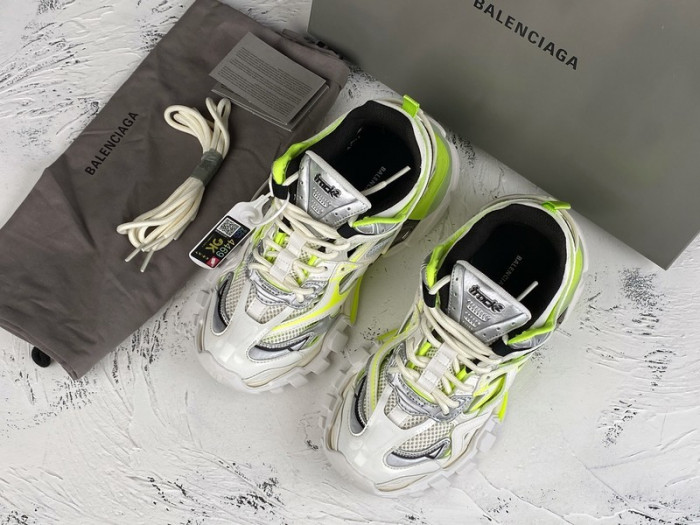 bl track trainers sneaker white yellow h903p072
