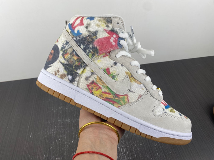 nike sb dunk high S*p*e rammellzee fd8779-100