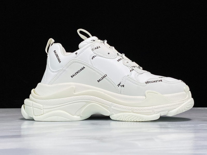 bl triple s trainers letters white h903p8085