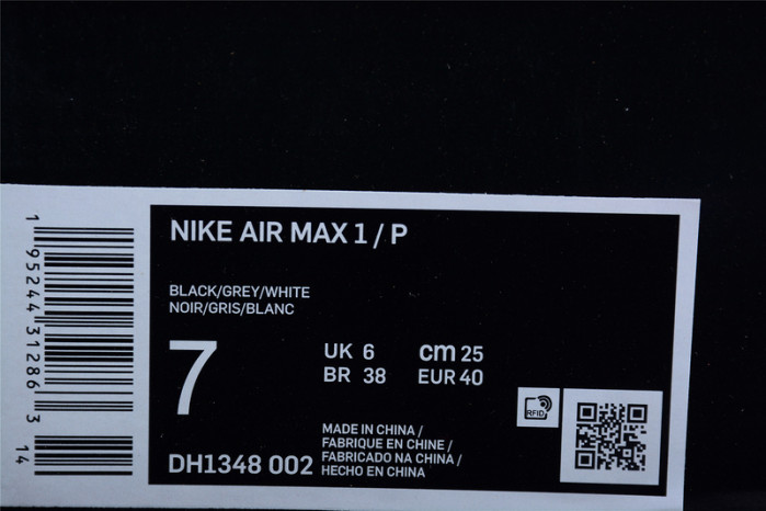 patta x nike air max 1 black white grey dh1348-002 patta x nike air max 1 black white grey dh1348-002